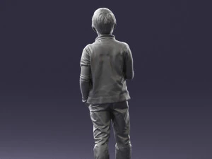 boy in pose 0241 3D Model