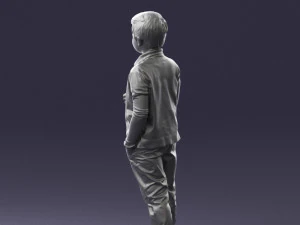 boy in pose 0241 3D Model