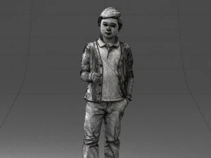 boy in pose 0241 3D Model