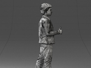 boy in pose 0241 3D Model