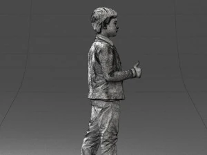 boy in pose 0241 3D Model