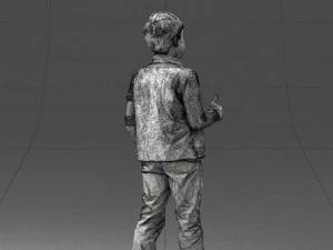 boy in pose 0241 3D Model