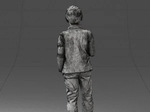 boy in pose 0241 3D Model