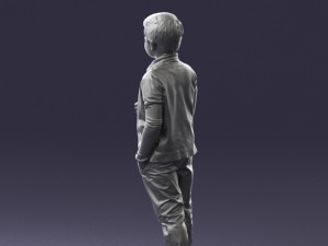 boy in pose 0241 3d print ready 3D 프린트 모델