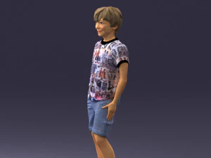 boy in pose 0243 3D Model