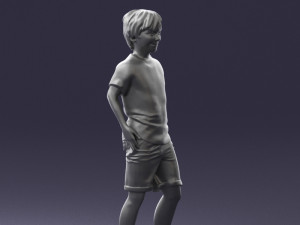 boy in pose 0243 3D Model