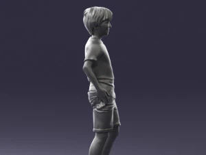 boy in pose 0243 3D Model