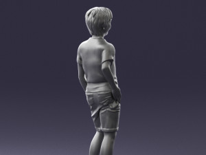 boy in pose 0243 3D Model