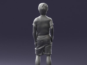 boy in pose 0243 3D Model