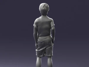 boy in pose 0243 3D Model