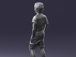 boy in pose 0243 3D Model