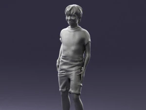 boy in pose 0243 3D Model