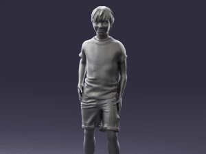 boy in pose 0243 3D Model