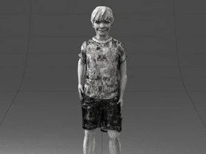 boy in pose 0243 3D Model