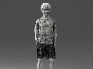 boy in pose 0243 3D Model