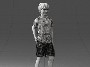 boy in pose 0243 3D Model