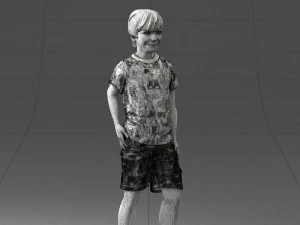 boy in pose 0243 3D Model