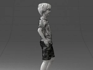 boy in pose 0243 3D Model