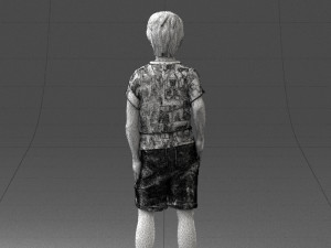 boy in pose 0243 3D Model