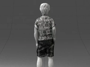 boy in pose 0243 3D Model