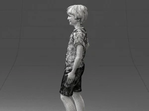 boy in pose 0243 3D Model