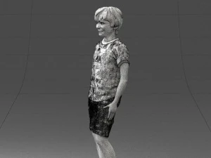 boy in pose 0243 3D Model