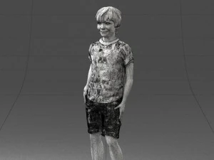 boy in pose 0243 3D Model