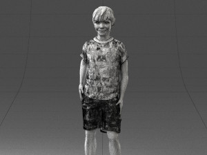 boy in pose 0243 3D Model