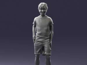 boy in pose 0243 3d print ready 3D Print Model