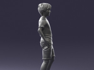 boy in pose 0243 3d print ready 3D printmodel