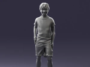 boy in pose 0243 3d print ready 3D Print Model