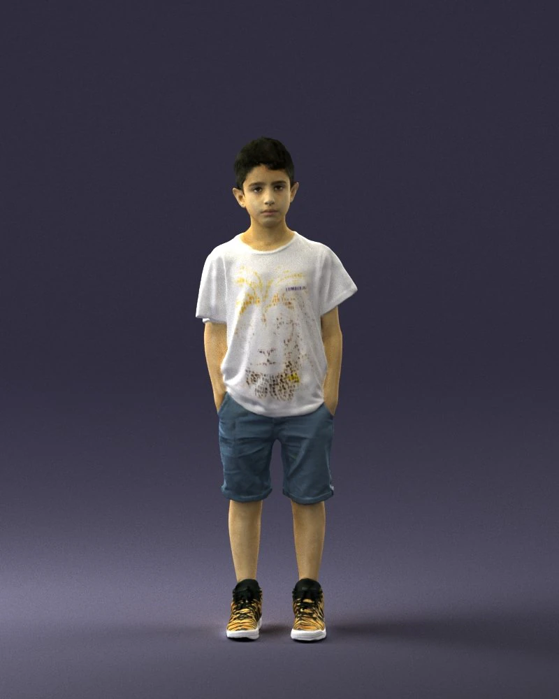 boy in pose 0250 3D Model .c4d .max .obj .3ds .fbx .stl .blend