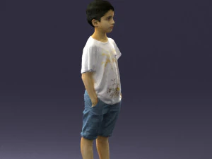 boy in pose 0250 3D Model