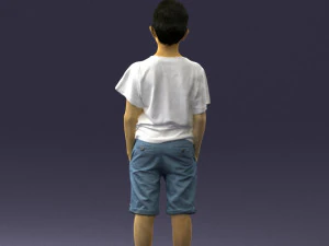 boy in pose 0250 3D Model
