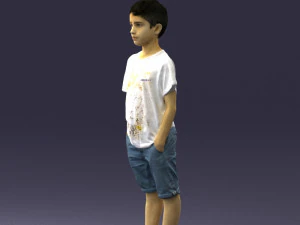 boy in pose 0250 3D Model