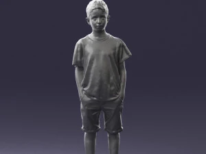boy in pose 0250 3D Model