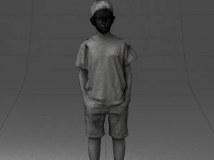 boy in pose 0250 3D Model