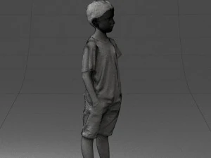 boy in pose 0250 3D Model