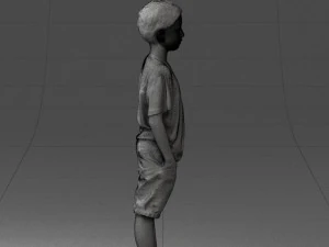 boy in pose 0250 3D Model