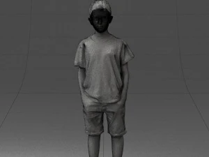 boy in pose 0250 3D Model