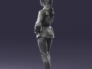 woman in pink dress 0258 3d print ready 3D Print Model