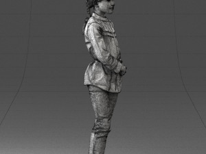 woman in pink dress 0258 3d print ready Modèles 3D en vedette