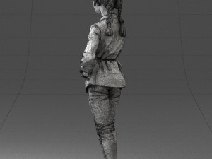 woman in pink dress 0258 3d print ready Modèles 3D en vedette