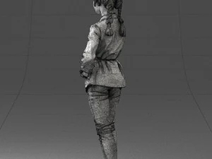 woman in pink dress 0258 3d print ready 3D Print Model