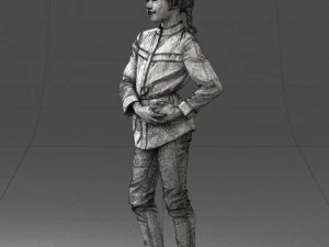 woman in pink dress 0258 3d print ready 3D Print Model