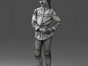 woman in pink dress 0258 3d print ready 3D Print Model