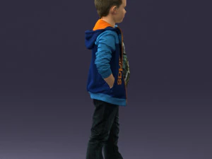 boy in pose 0265 3D Model