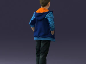 boy in pose 0265 3D Model