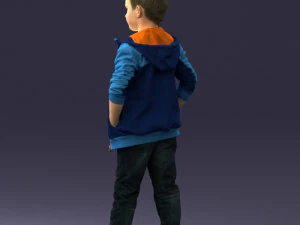 boy in pose 0265 3D Model