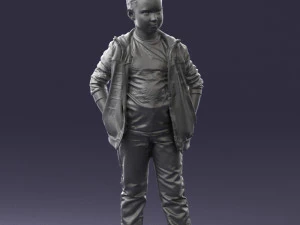 boy in pose 0265 3D Model